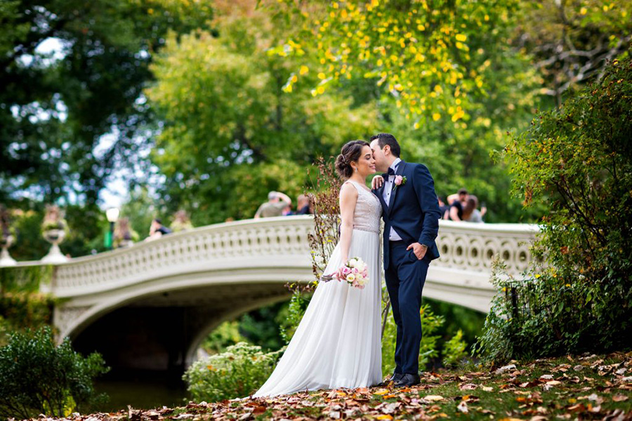 Central Park Elopement Bow Bridge New York Weddings Destination